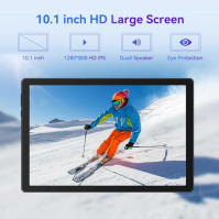 Freeski Tablet 10 Zoll, Android 14 Tablet PC, 8GB RAM+64GB ROM (1TB TF), Octa-Core 2.0 GHz, WiFi 6, Bluetooth 5.0, Widevine L1, 